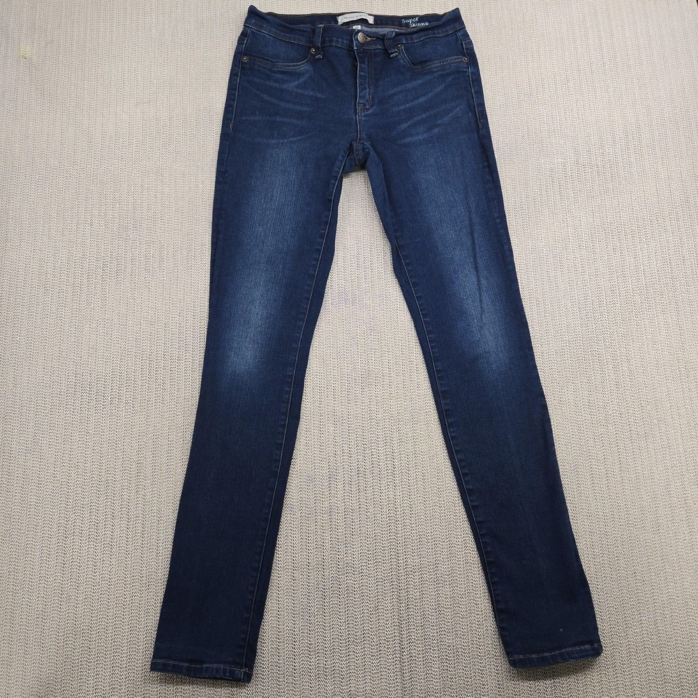 Henry & Belle Jeans Womens 28 Blue Super Skinny Dark Wash Stretch Denim Zip Fly